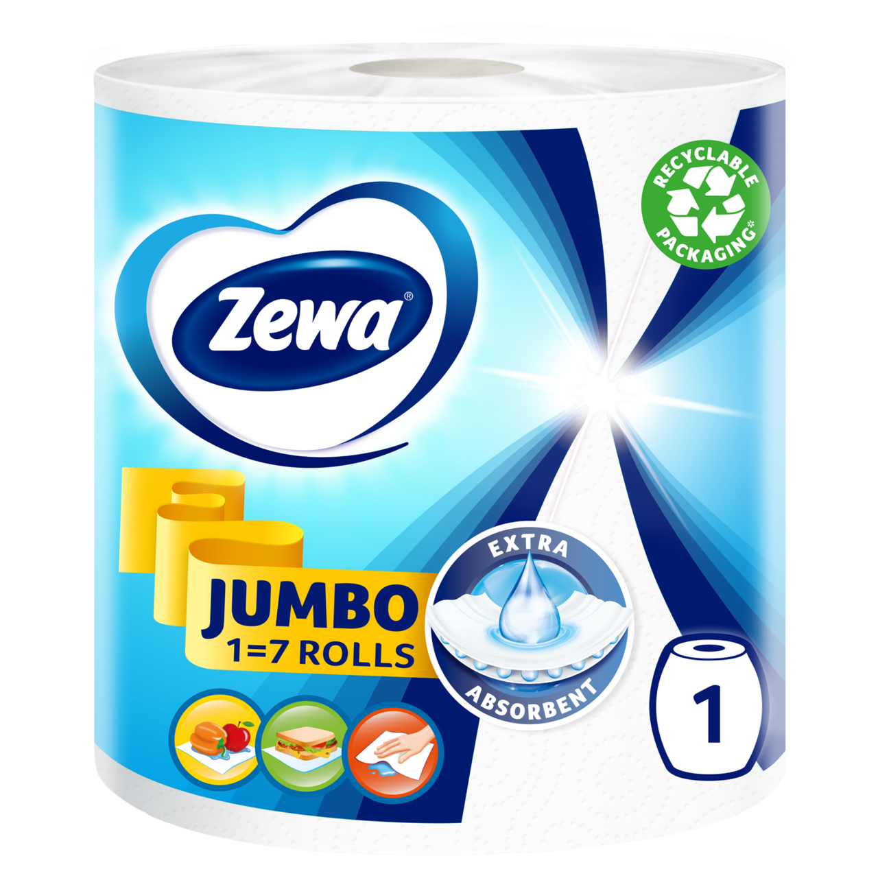 Zewa Jumbo utěrky kuchyňské 2vrstvé 76,7 m 1 ks