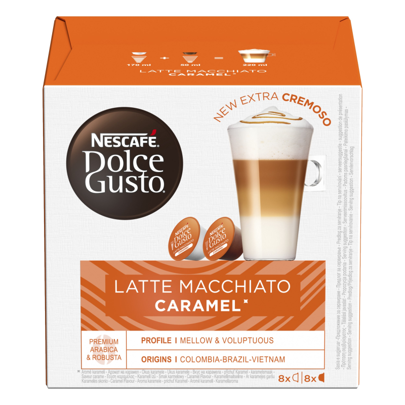 NESCAFÉ Dolce Gusto Latte karamel 8 + 8 ks