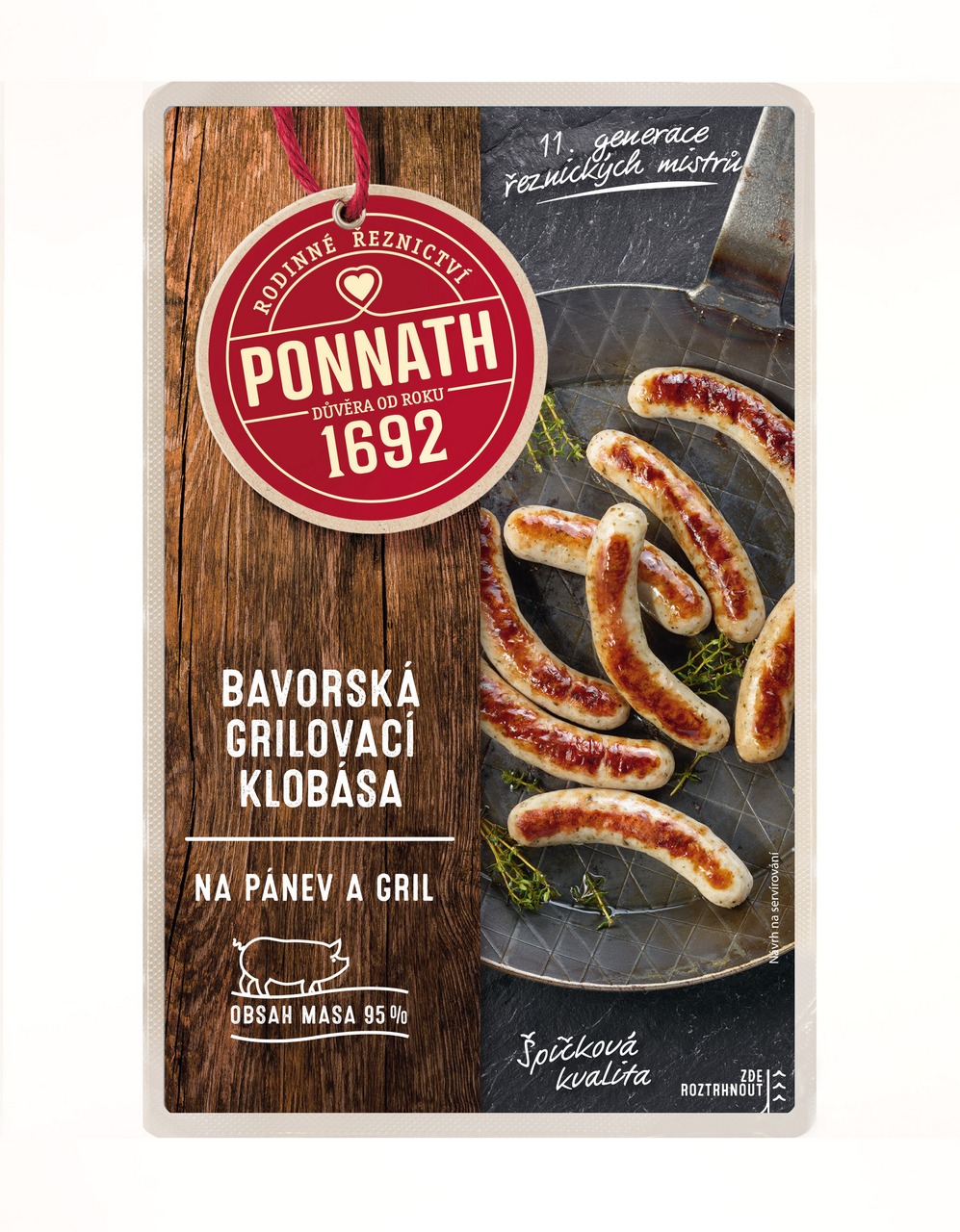 PONNATH Klobása bavorská chlaz. 200 g