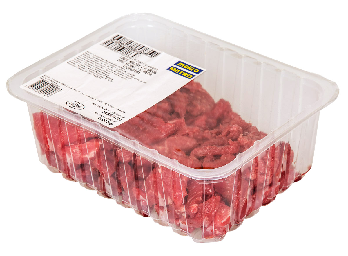 Nudličky libové z hovězího ořechu ochranná atmos. chlaz. váž. cca 1 kg