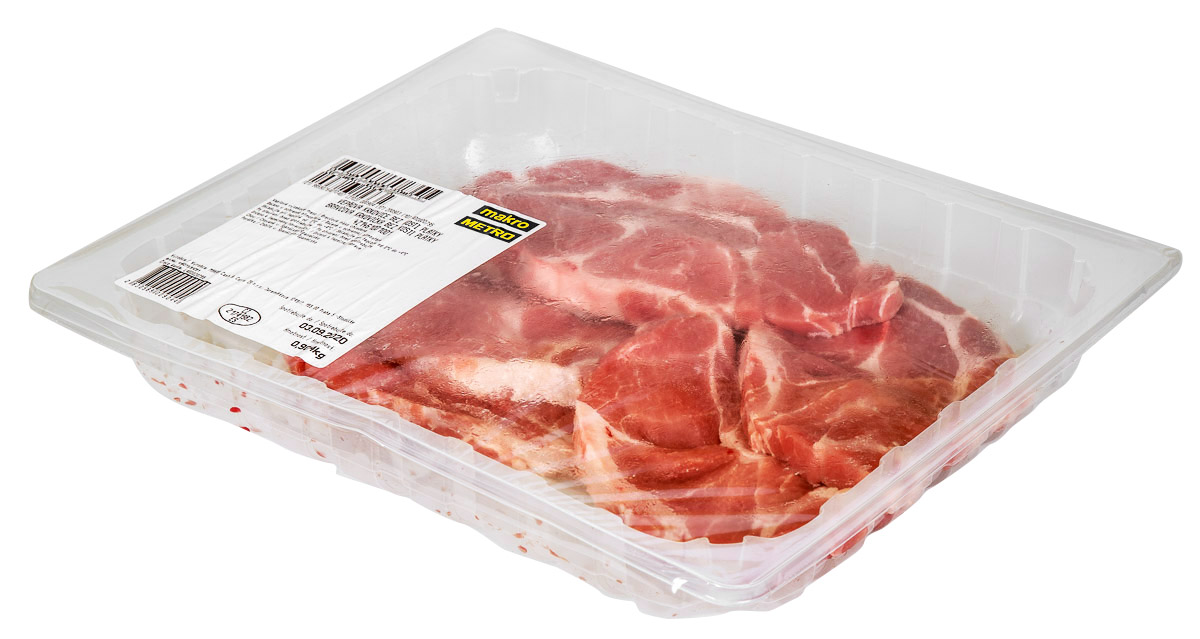 METRO Chef vepřová krkovice bez kosti plátky 6 ks chlaz. váž. cca 1,2 kg