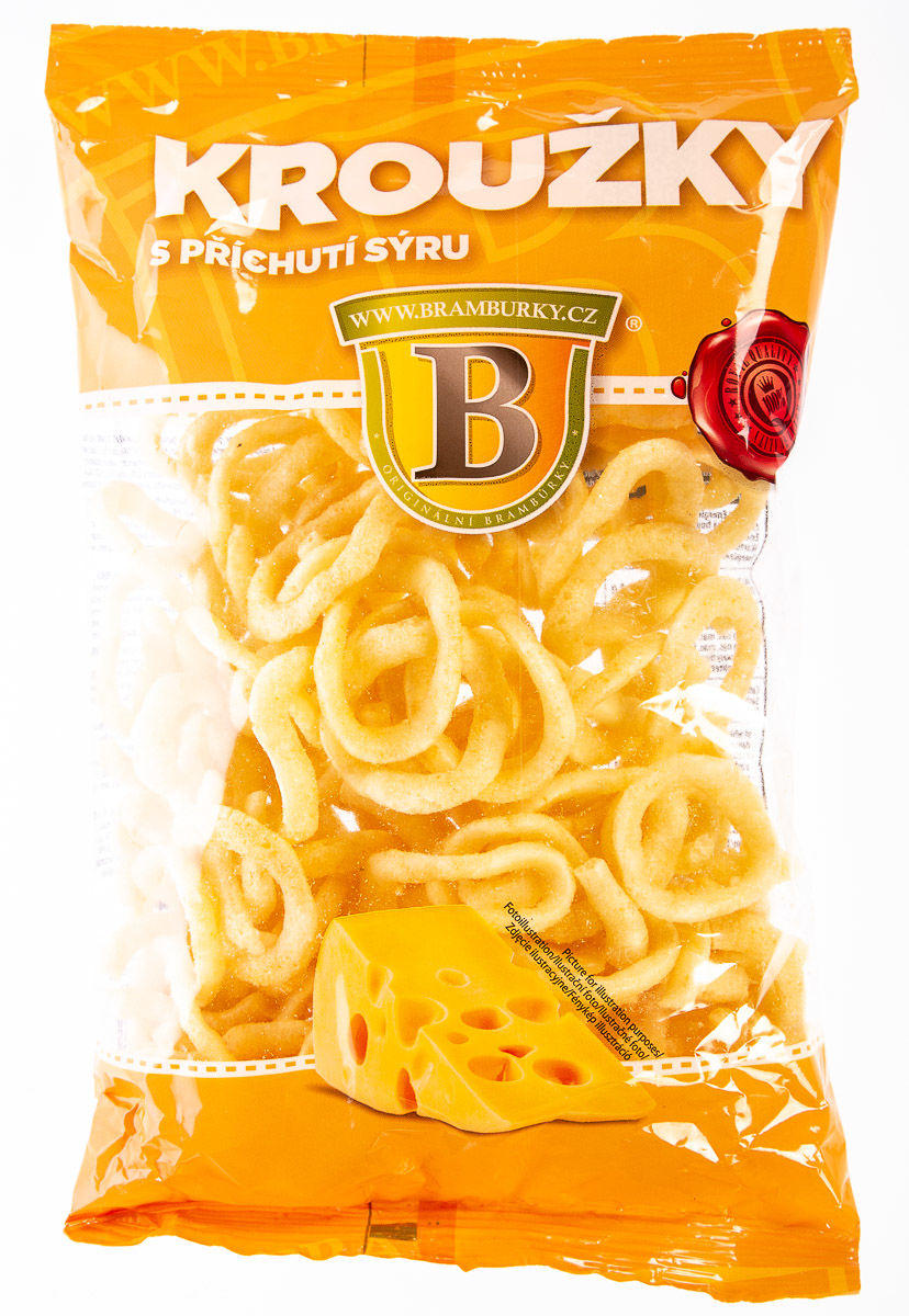 Kroužky s příchutí sýru 50 g