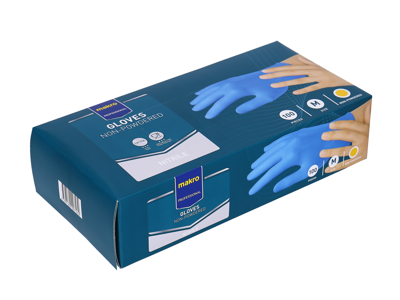 METRO PROFESSIONAL Rukavice modré vel. M nitril. 100 ks