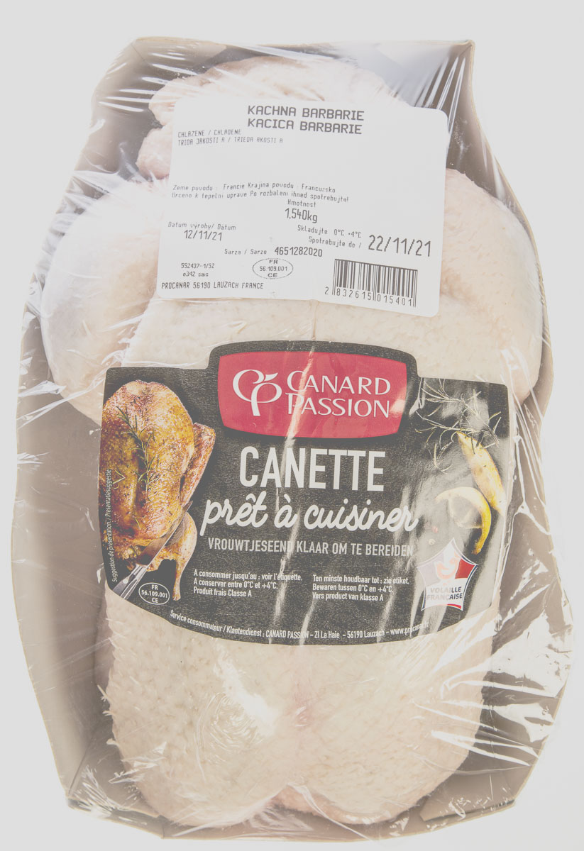 Kachna celá Barbery chlaz. váž. cca 3 kg