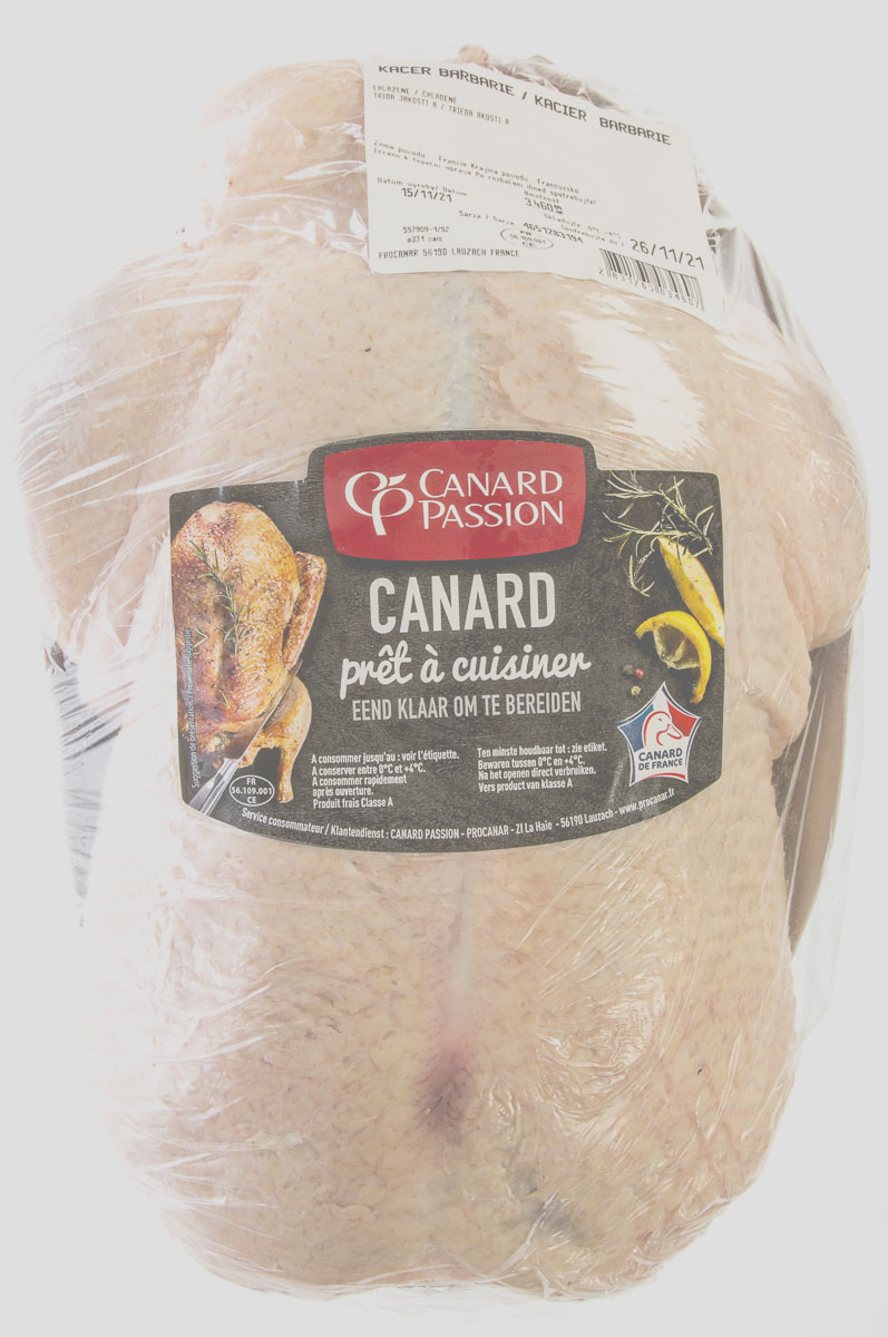 Kačer celý Barbery chlaz. váž. cca 3 kg