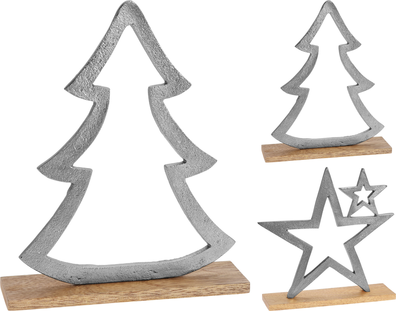 Dekorace vánoční stříbrná 2ASS 1 ks