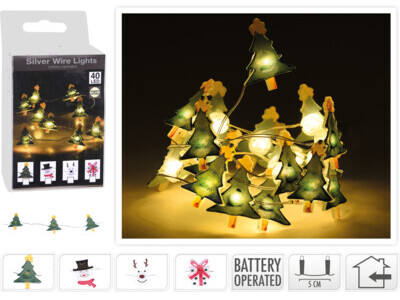 Drátek světelný dekor. 40LED 4ASS 1 ks