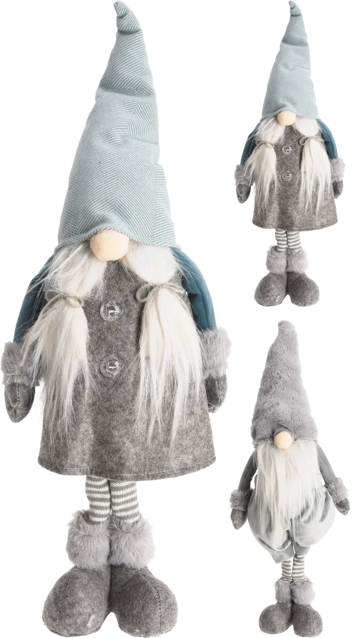 Skřítek textilní 62cm modrý 2ASS 1 ks