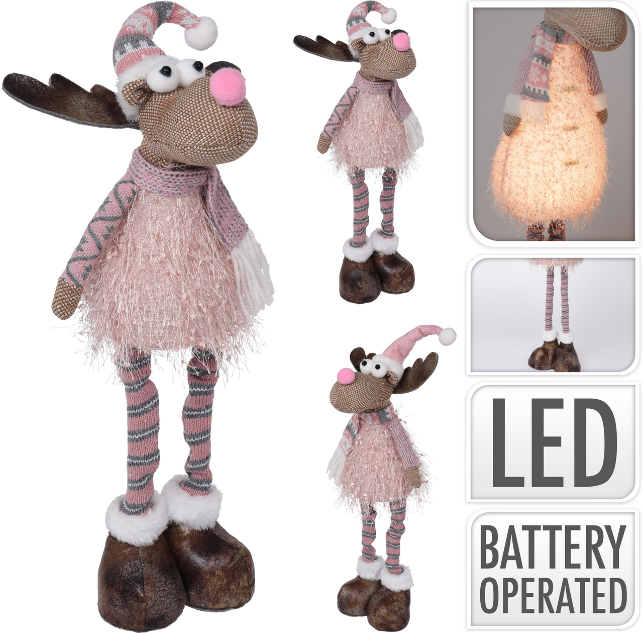 Sob textilní LED 45 cm 2ASS 1 ks