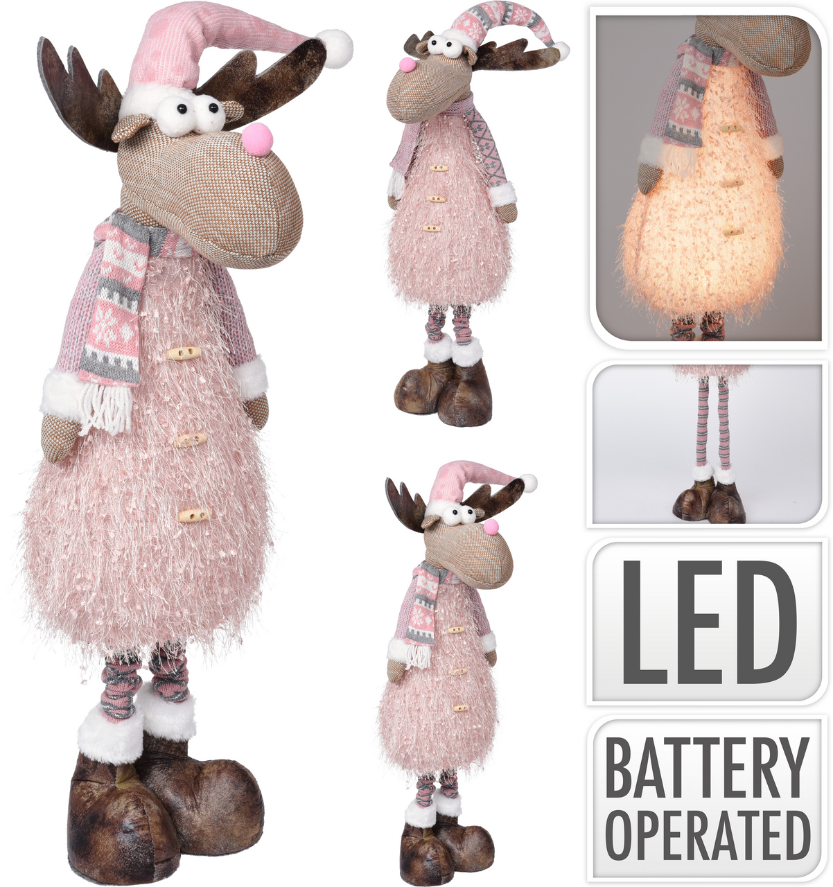 Sob textilní LED 70-95 cm 2ASS 1 ks