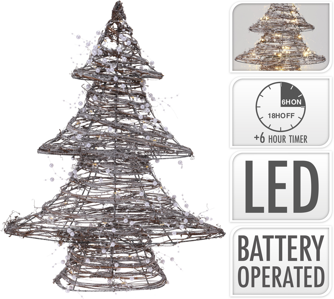 Stromek 40xLED žluté 1 ks