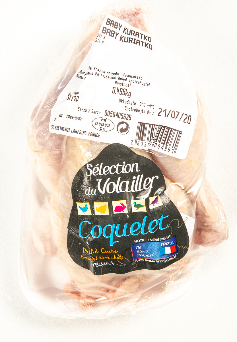 Kuřátko baby celé chlaz. váž. cca 500 g