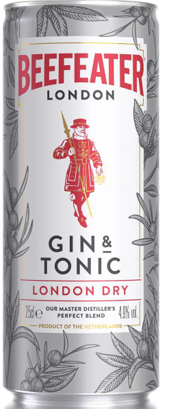 BEEFEATER Dry Gin & Tonic 4,9 % 12 x 250 ml