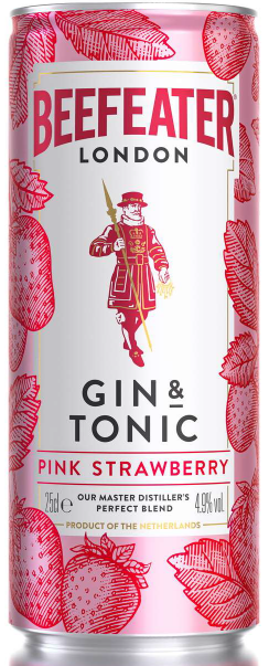 BEEFEATER Pink Gin & Tonic 4,9 % 12 x 250 ml
