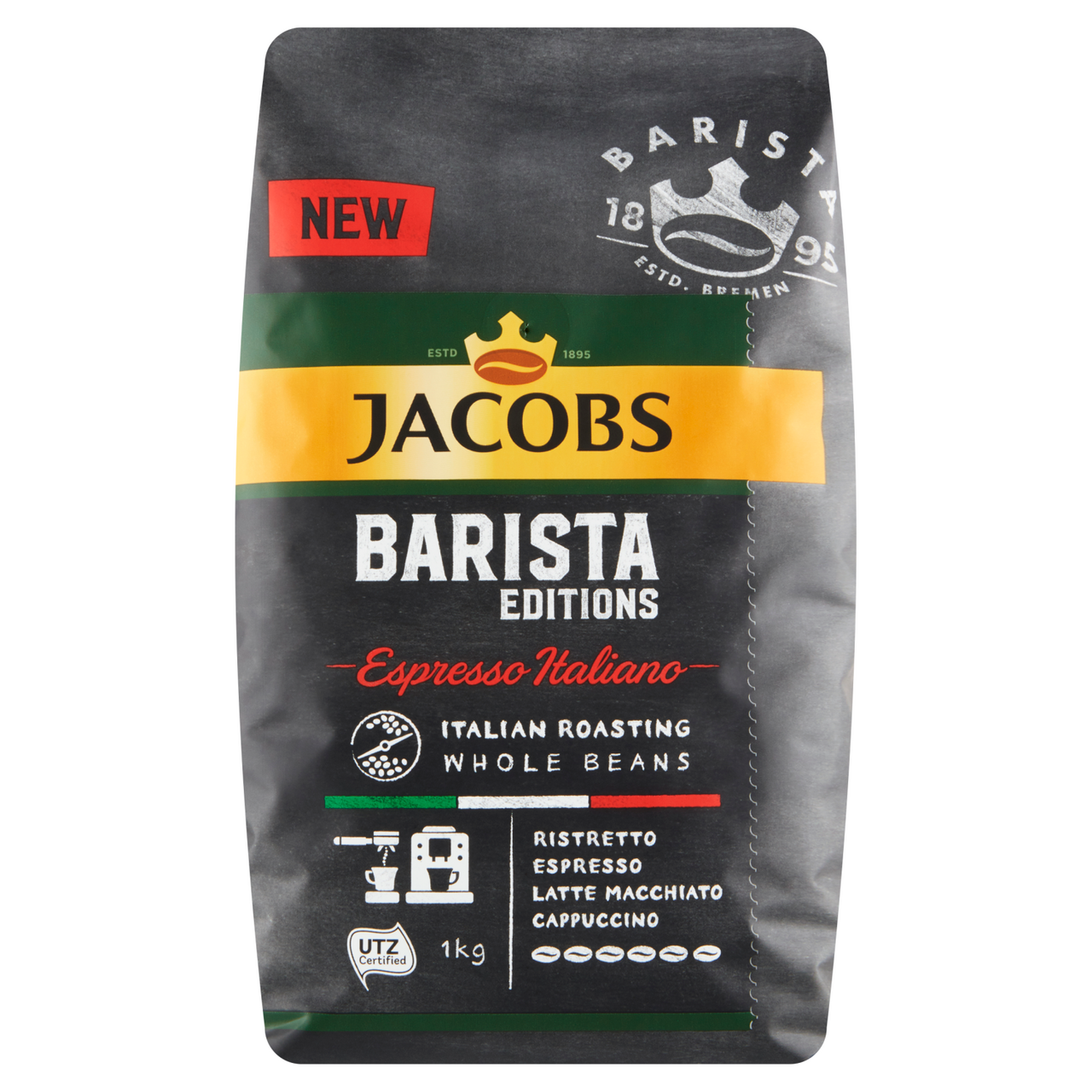 JACOBS Barista Editions Espresso Italiano káva pražená zrnková 1 kg