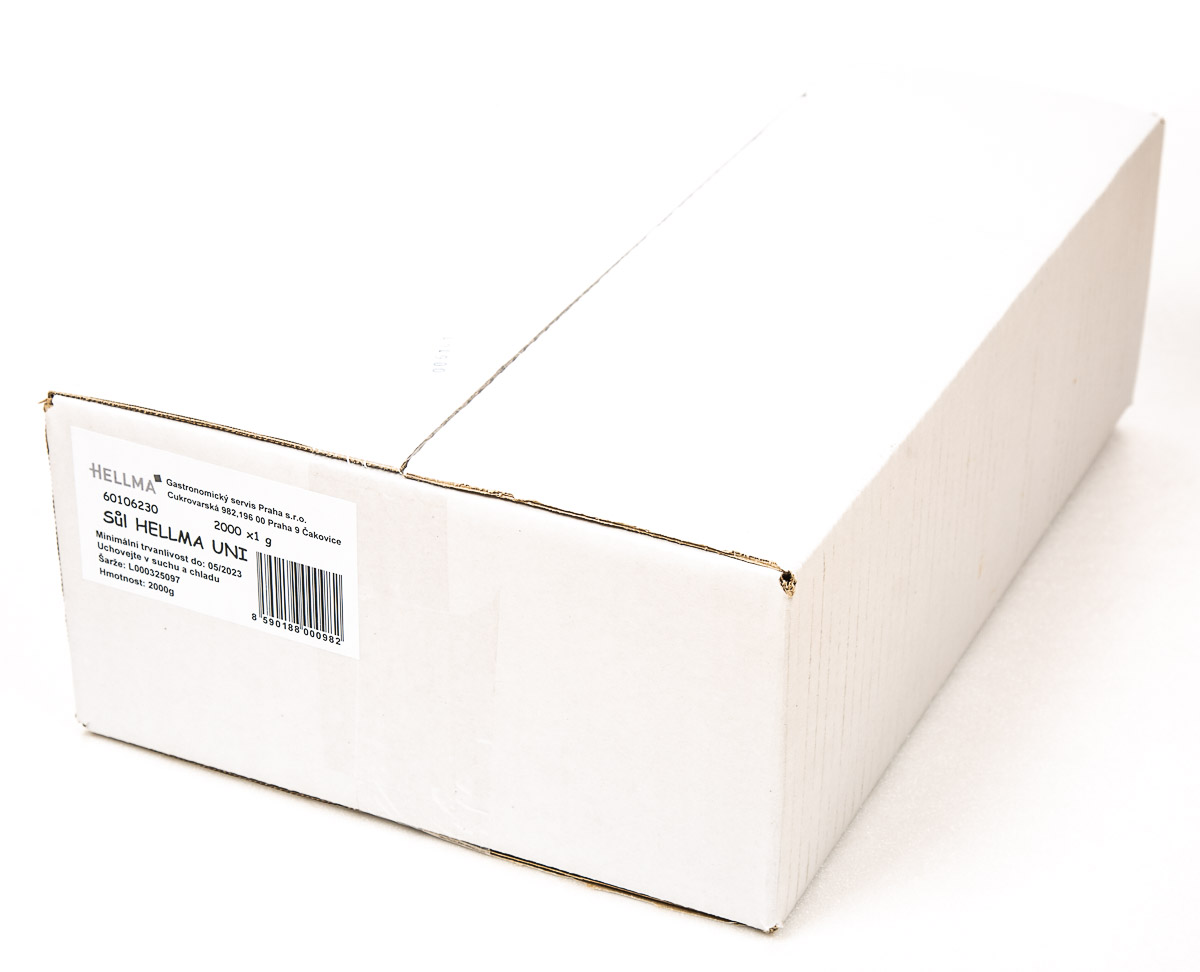 Sůl hygienicky balená 2000 x 1 g