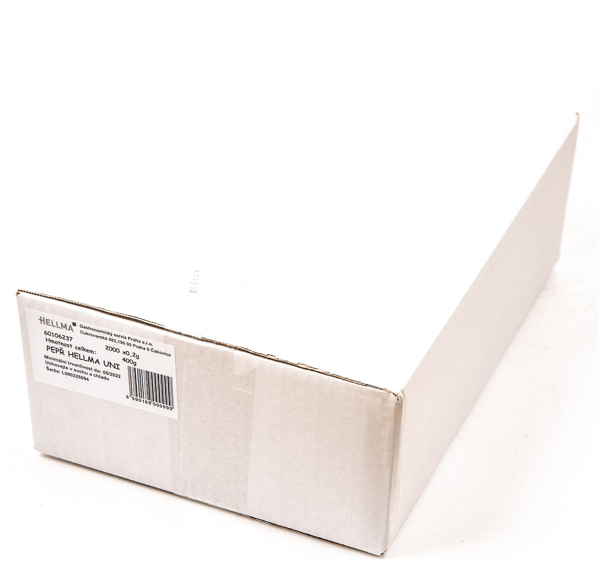 Pepř hygienicky balený 2000 x 0,2 g
