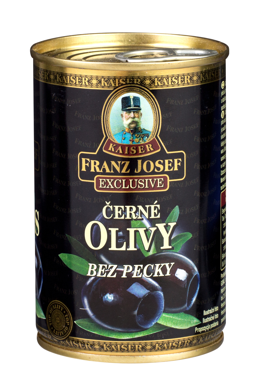 FRANZ JOSEF KAISER Olivy černé bez pecek 314 ml
