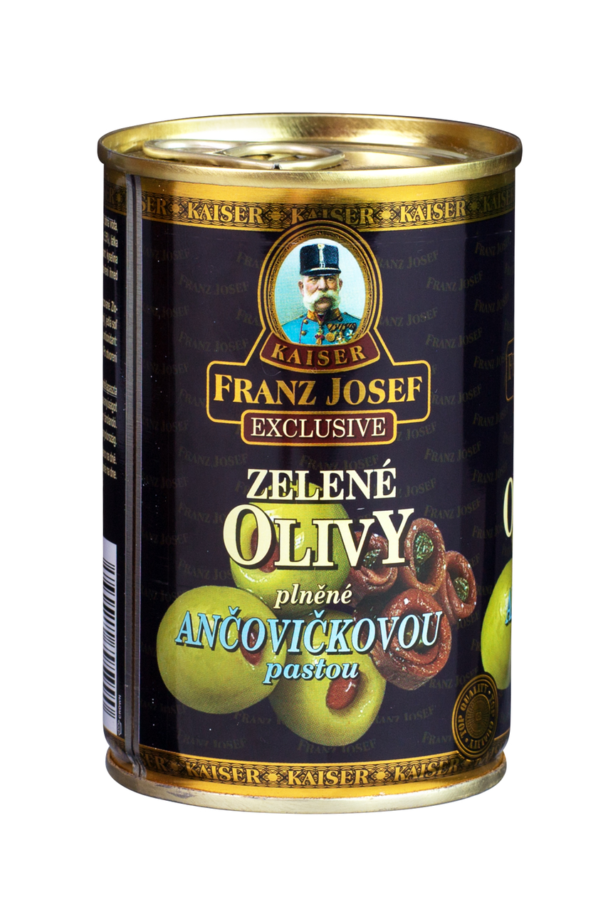 FRANZ JOSEF KAISER Olivy zelené s ančovičkami 314 ml
