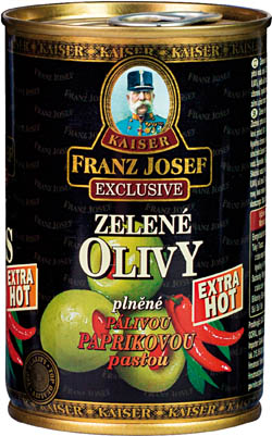 FRANZ JOSEF KAISER Olivy s paprikami pálivé 314 ml