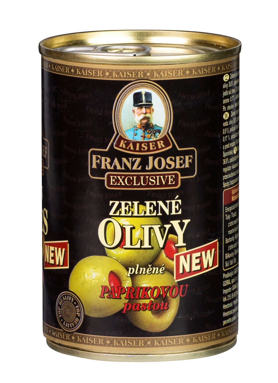 FRANZ JOSEF KAISER Olivy s paprikami nepálivé 314 ml