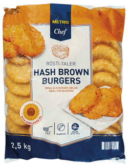 METRO Chef Hashbrown burger mraž. 4 x 2,5 kg