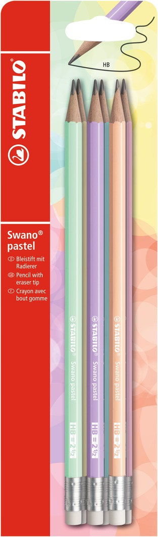 STABILO Swano Pastel Tužka grafitová různé barvy 6 ks