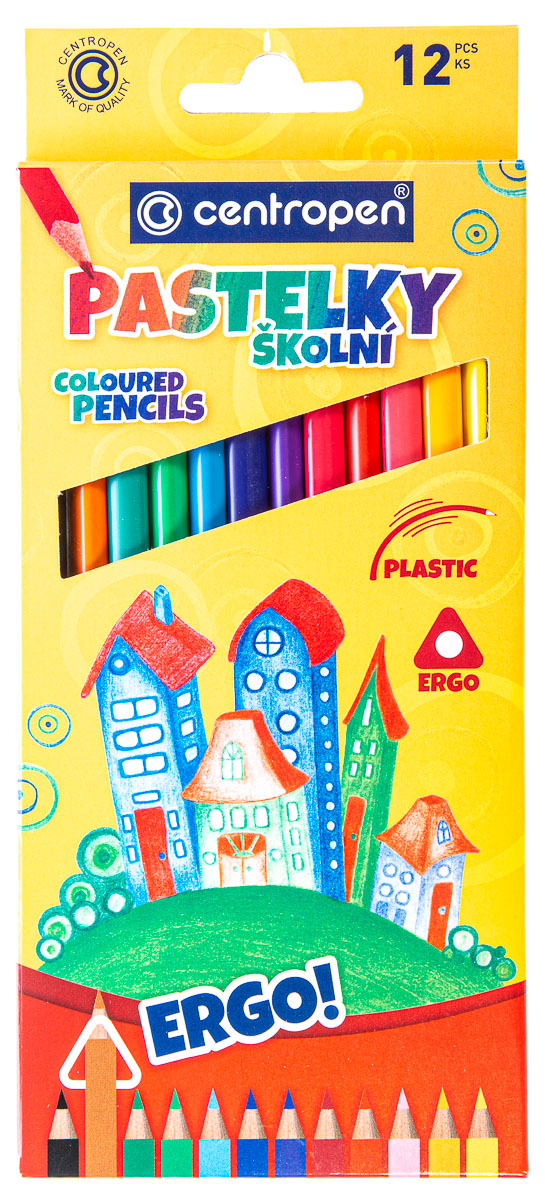 Pastelky trojhranné Centropen 12 ks