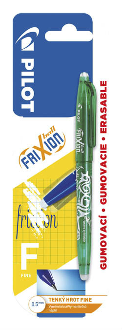 PILOT Pero gelové Frixion Rollerball 0,5mm zelené 1 ks