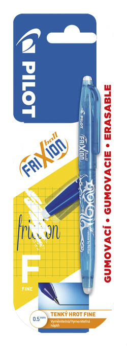 PILOT Pero gelové Frixion Rollerball 0,5 mm sv. modré 1 ks