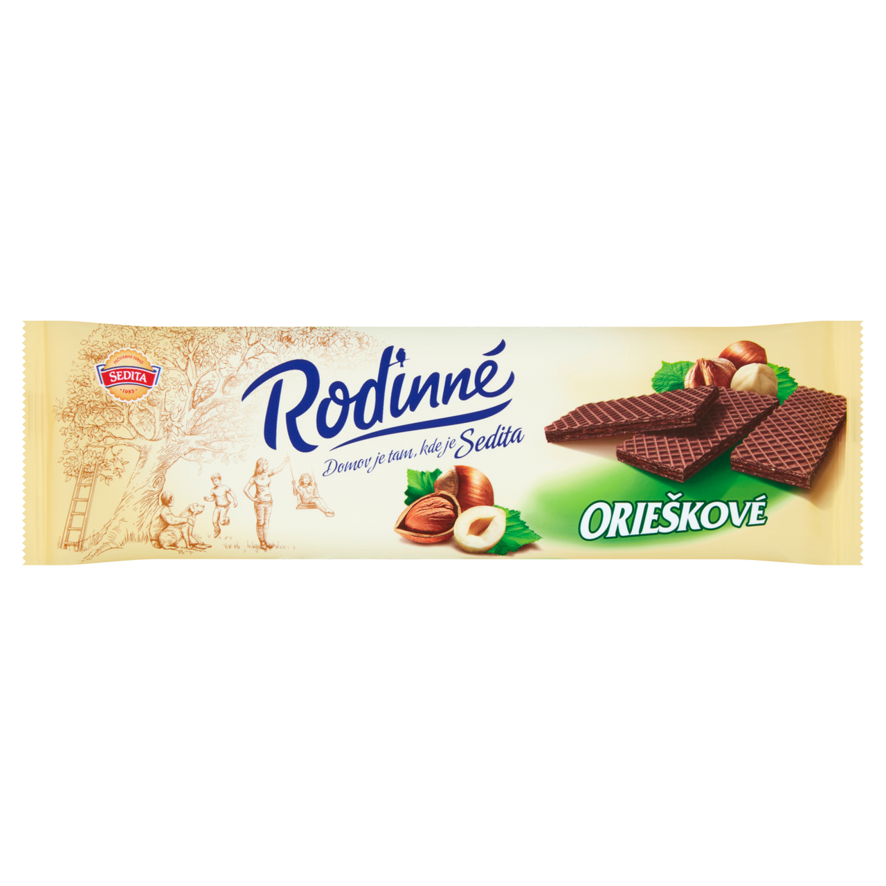 SEDITA Rodinné Tmavé oplatky lískooříšek 18 x 130 g