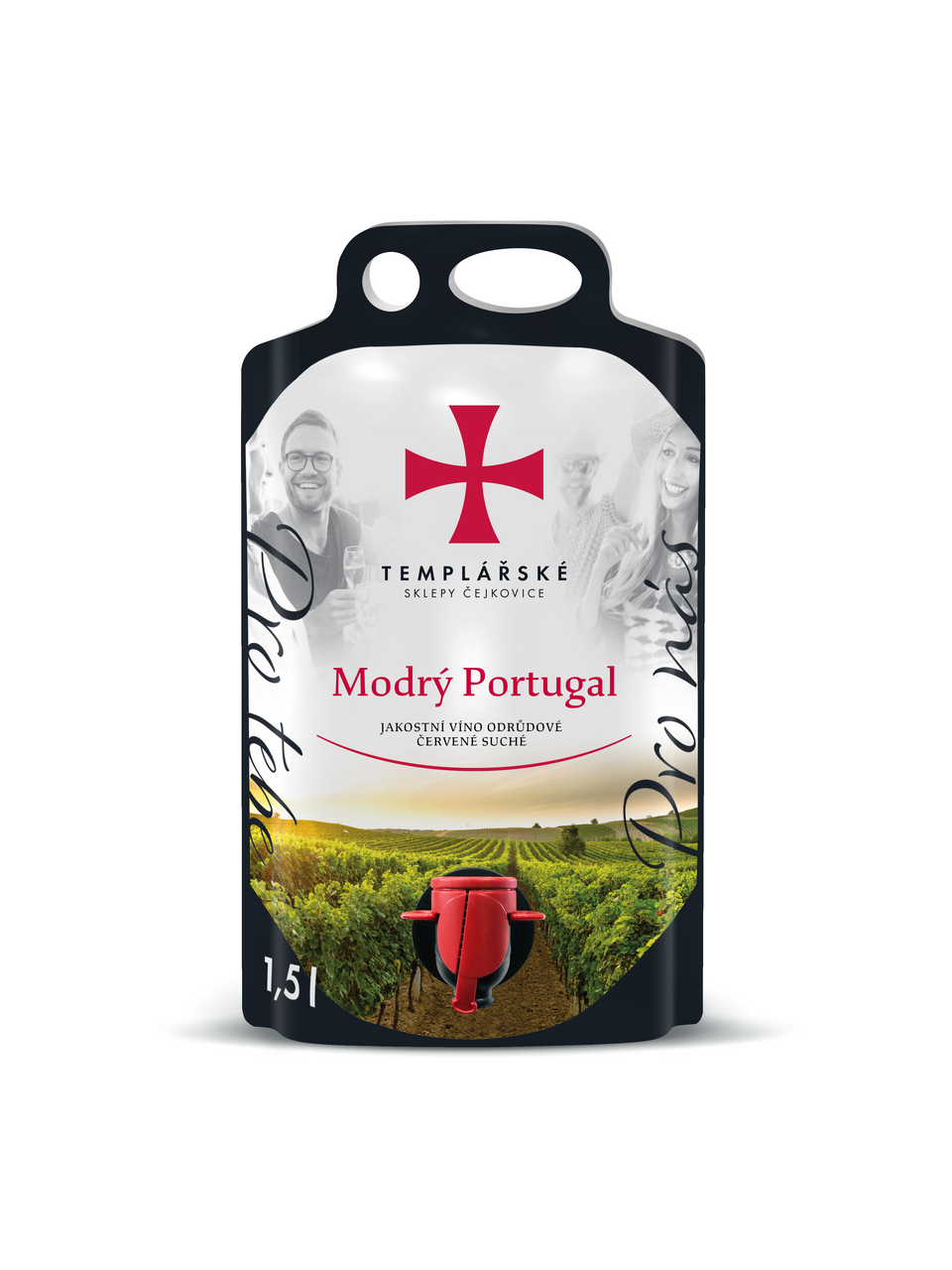 TEMPLÁŘSKÉ SKLEPY ČEJKOVICE Modrý portugal 1,5 l Bag