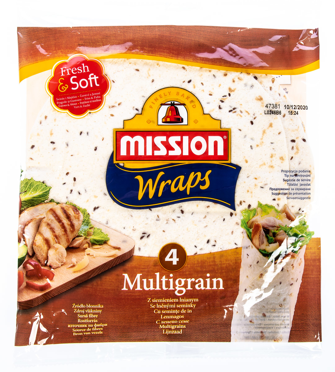 Tortilla Mission multigrain 25 cm 245 g