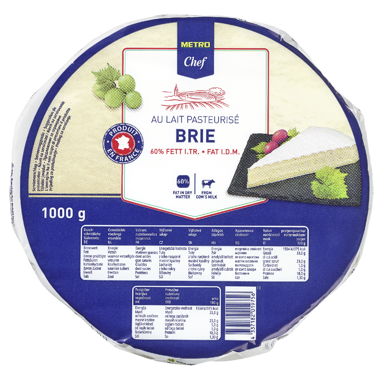 METRO Chef Brie chlaz. 1000 g