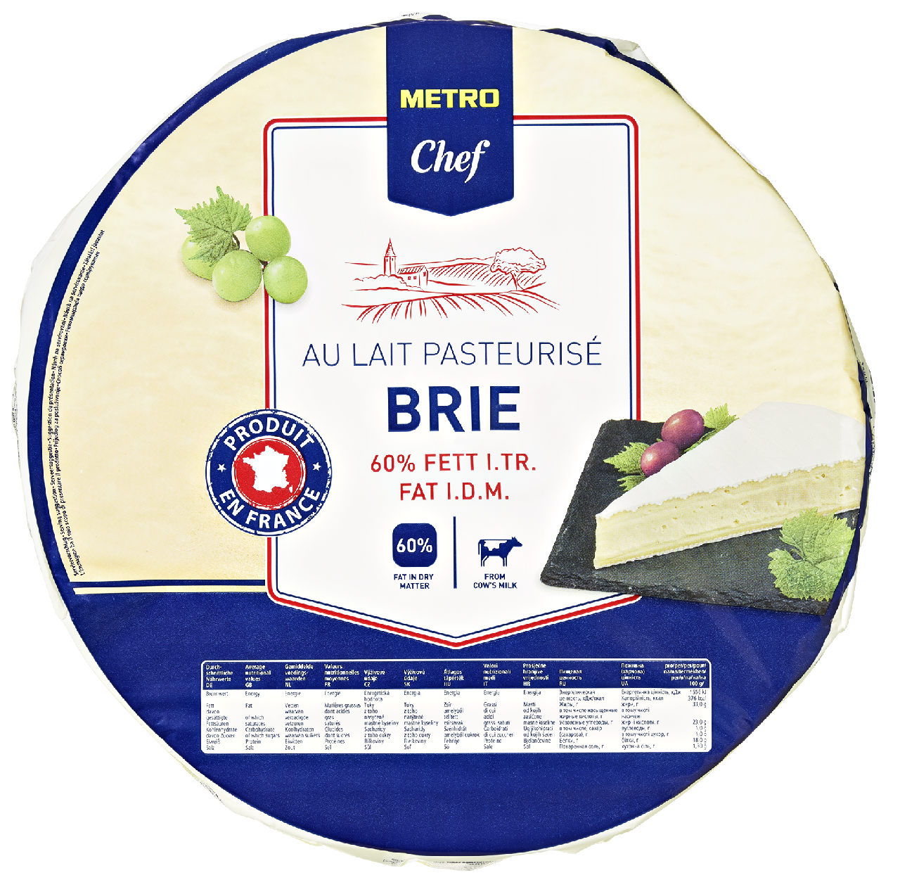METRO Chef Brie 60% chlaz. váž. cca 3 kg