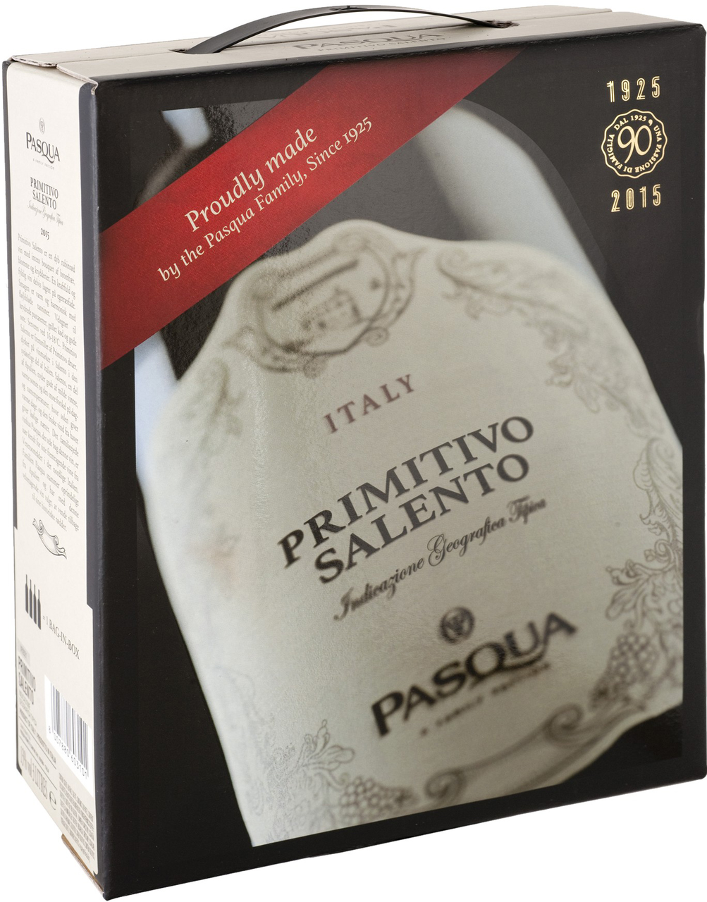 PASQUA Primitivo Salento IGT červené víno 3 l BIB