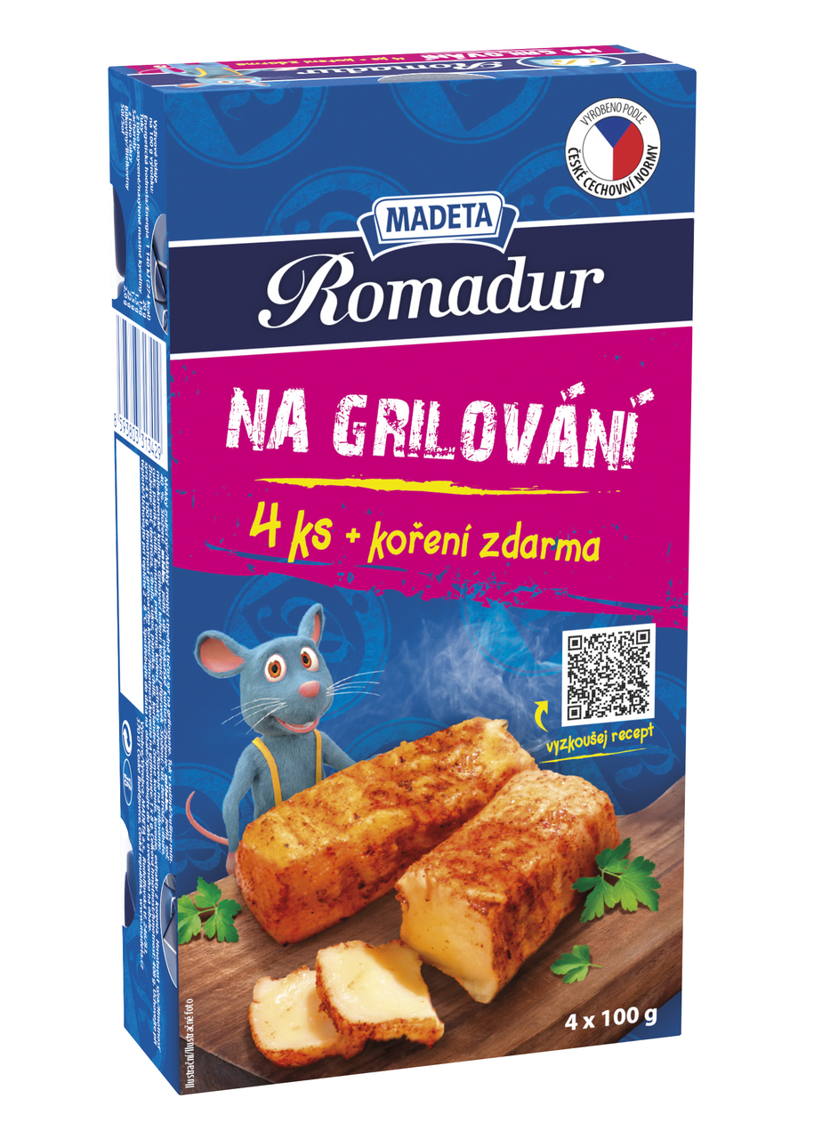 MADETA Romadur na grilování 4 x 100 g