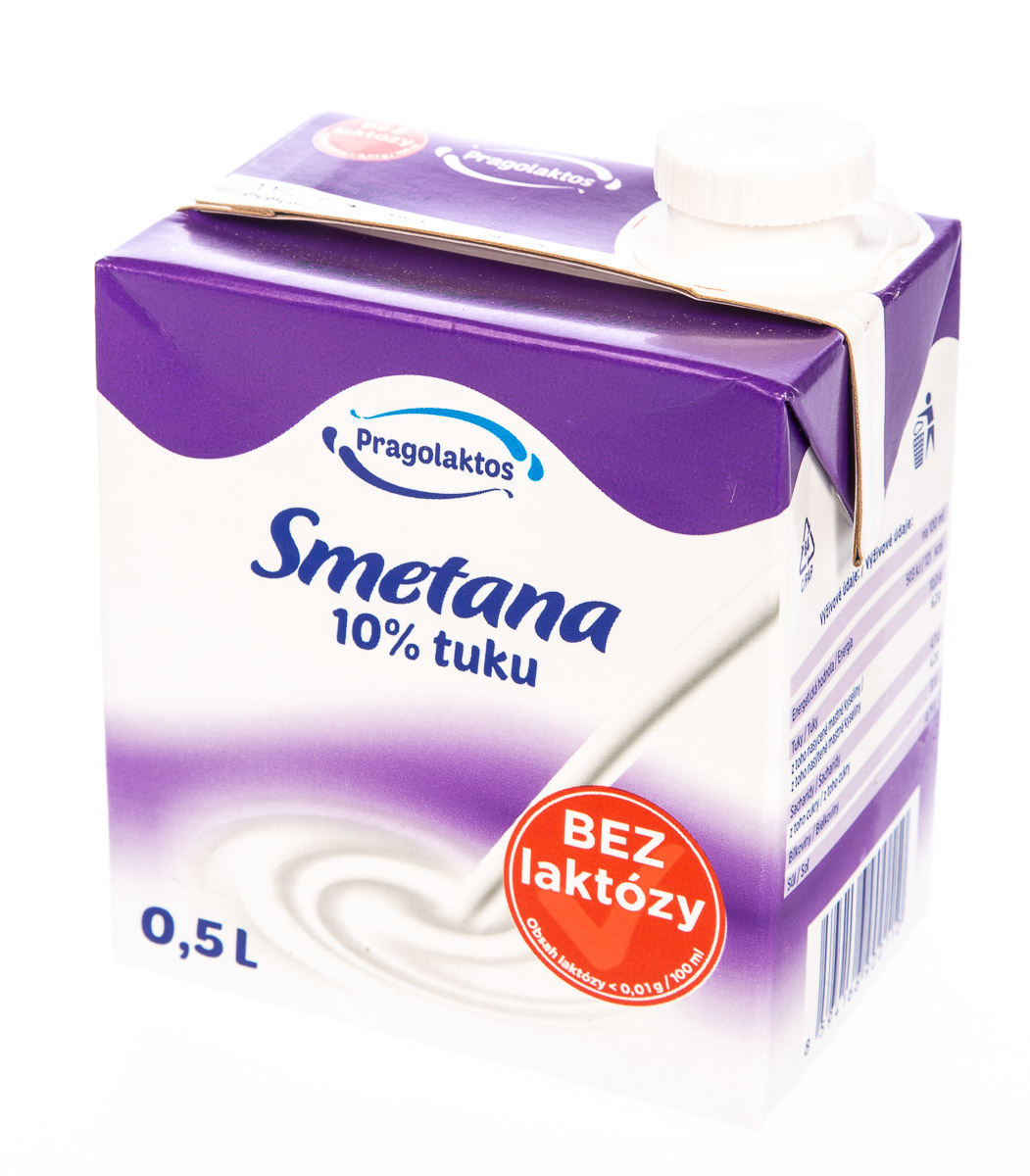 Pragolaktos Smetana 10% bez laktózy UHT 500 ml