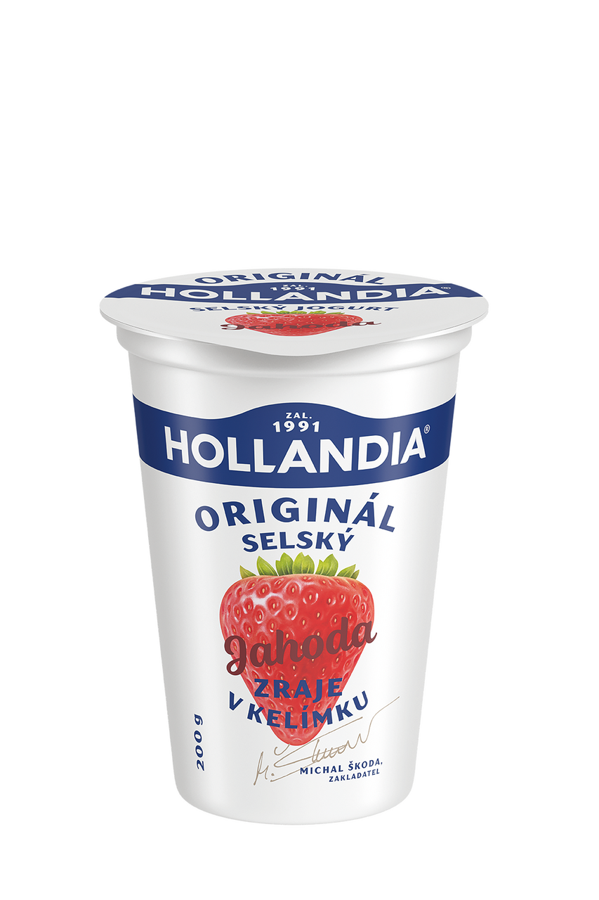 Hollandia Jogurt selský jahoda 10 x 200 g