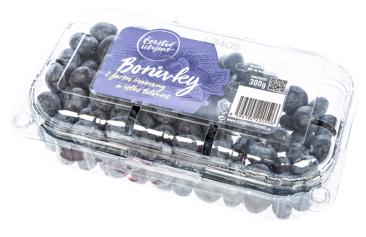 Borůvky kanadské CZ čerstvé 300 g vanička