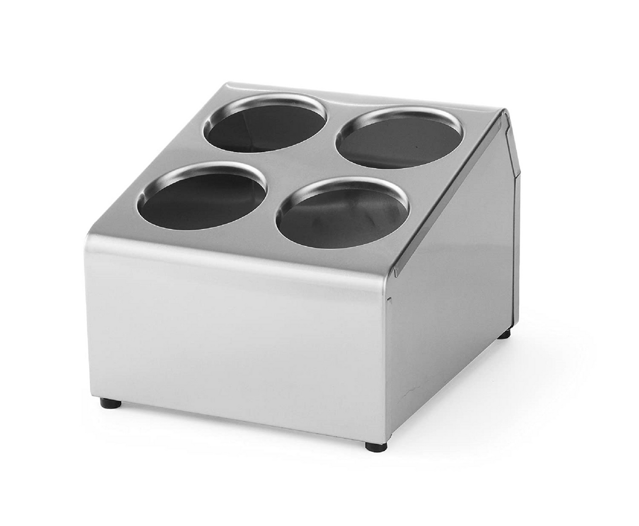 HENDI Stojan / Zásobník na příbory nerez perforovaný 4-box 1 ks