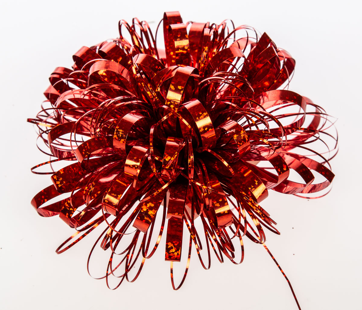 Rozeta Bustle 11 cm červená 1 ks