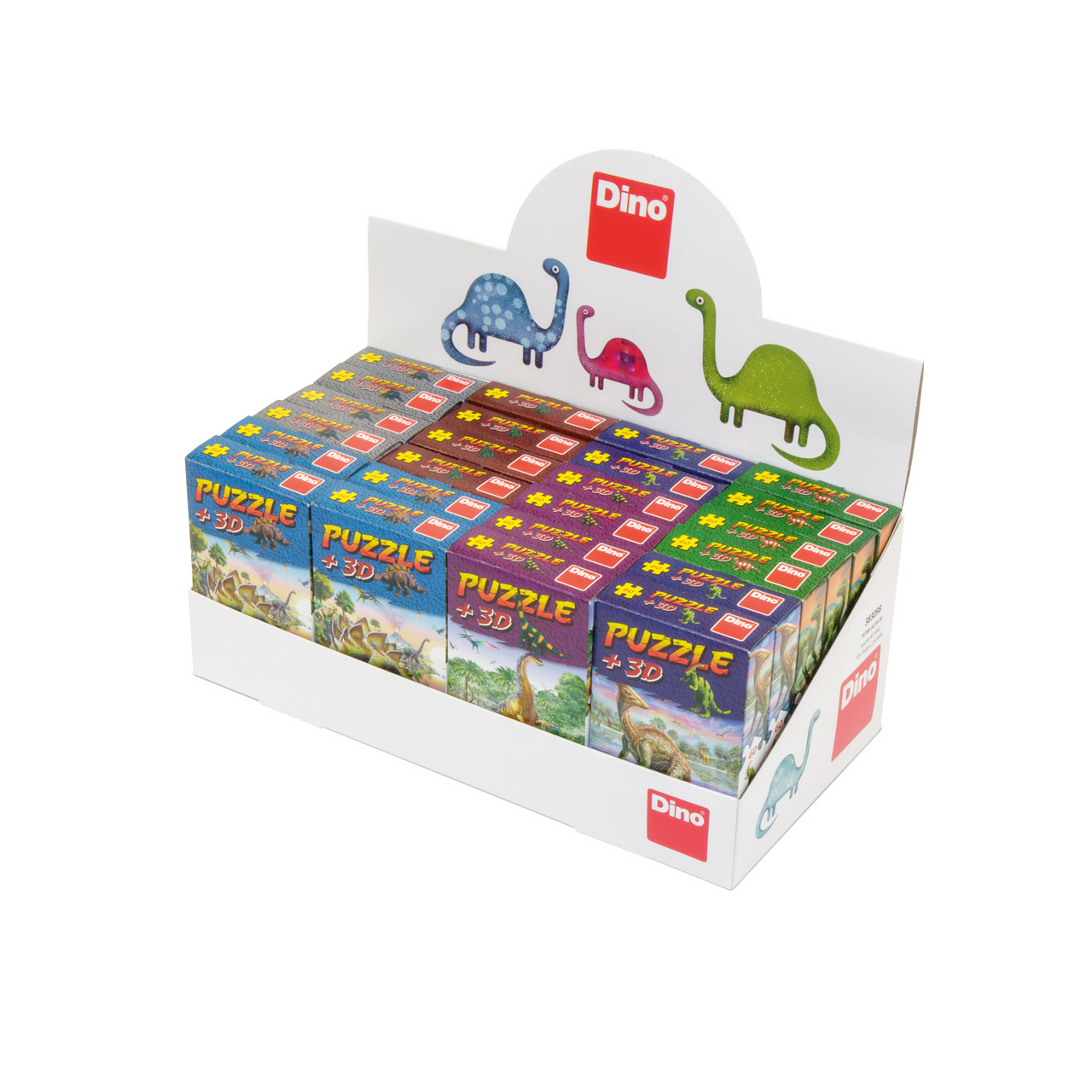 Puzzle Dinosauři 60 dílků + figurka, Dino 1 ks