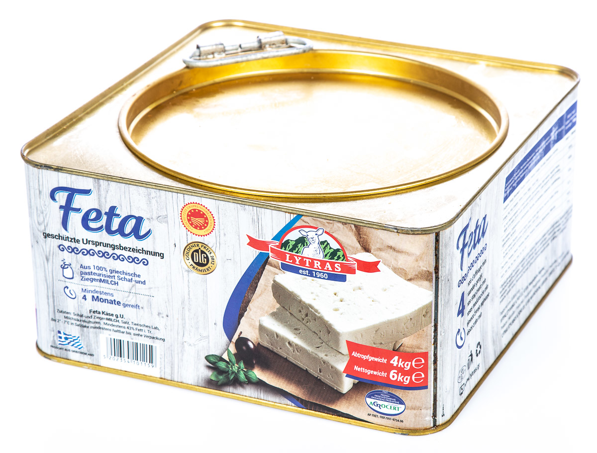 LYTRAS Feta PDO chlaz. 4 kg plech
