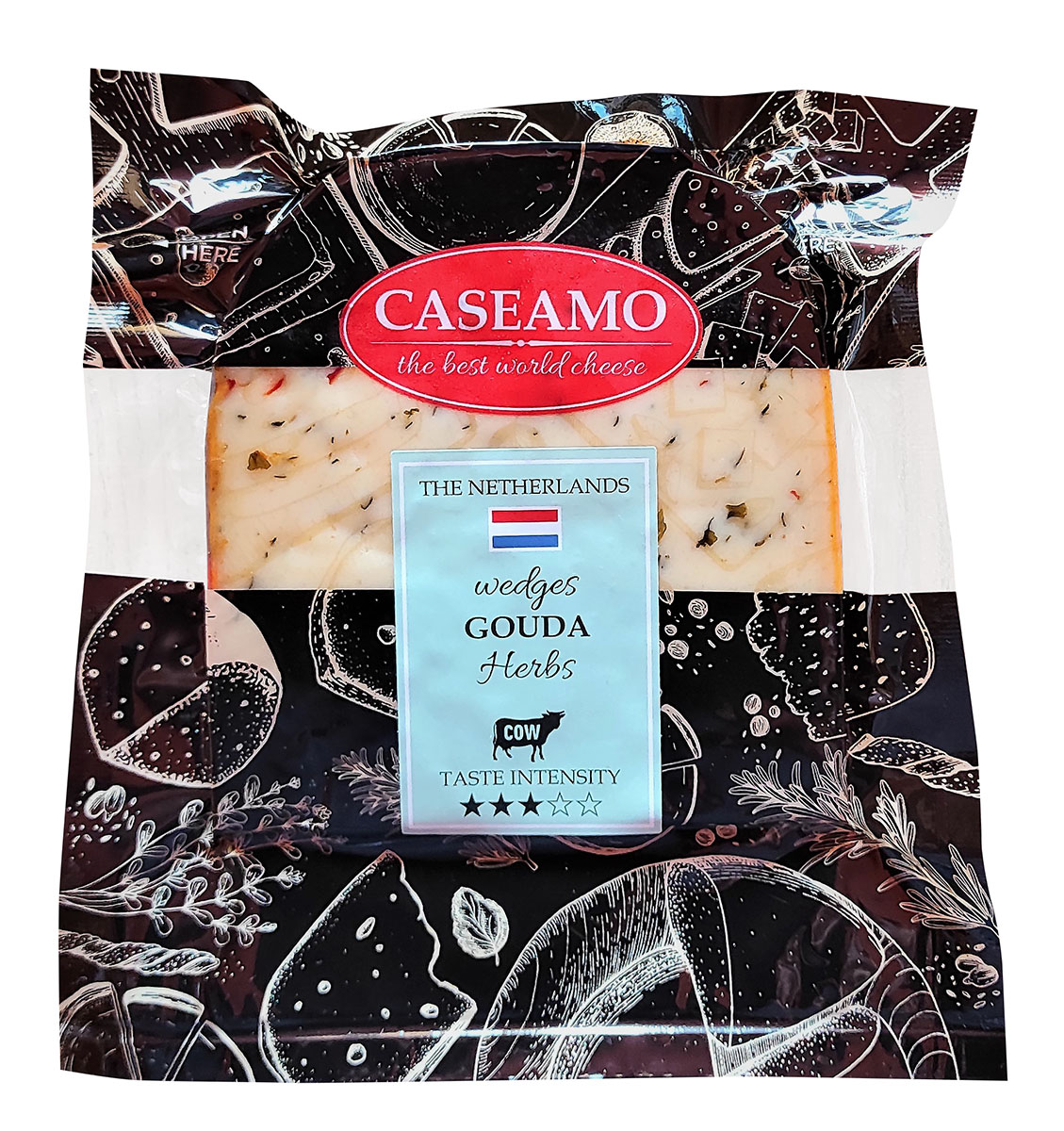 CASEAMO Gouda zahradní bylinky chlaz. 120 g