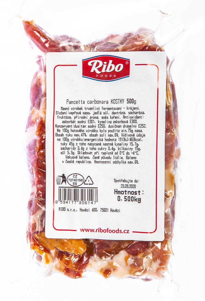Ribo Pancetta kostky chlaz. 500 g