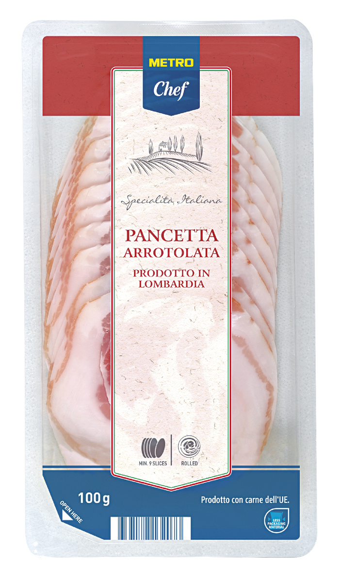 METRO Chef Pancetta plátky chlaz. 100 g
