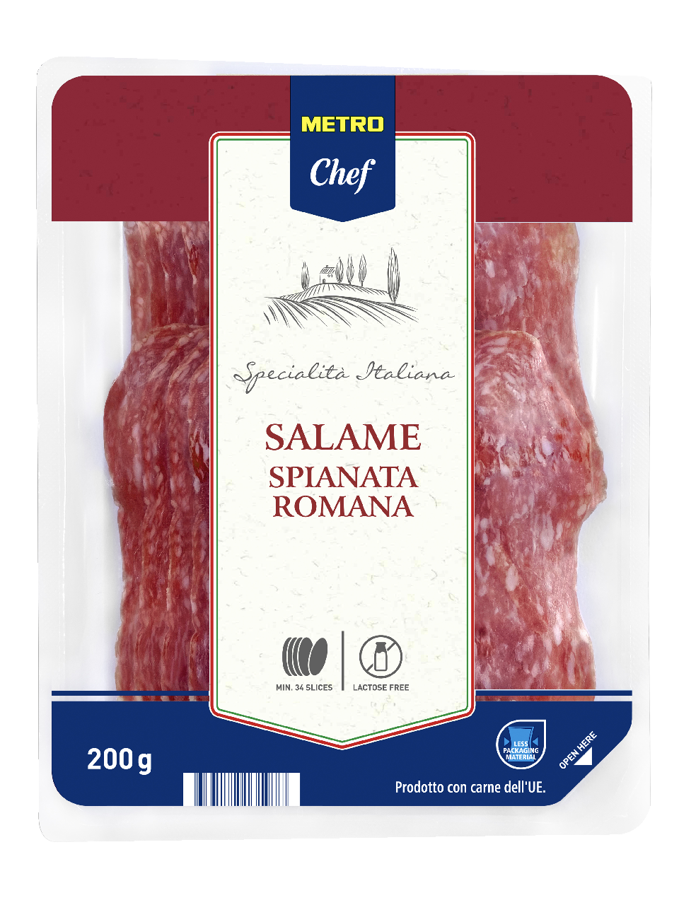 METRO Chef Salame Spianata Romana plátky chlaz. 200 g