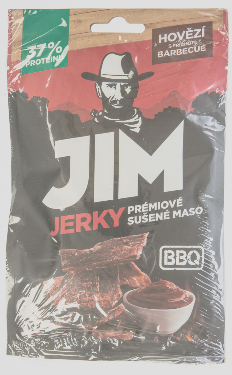JIM JERKY hovězí BBQ 3 x 23 g