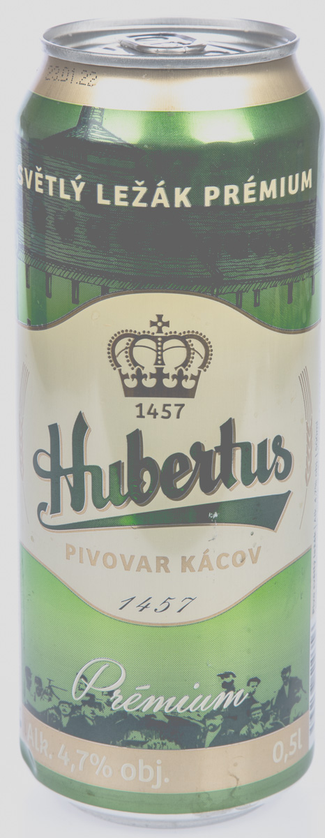 Hubertus Světlý ležák 500 ml plech